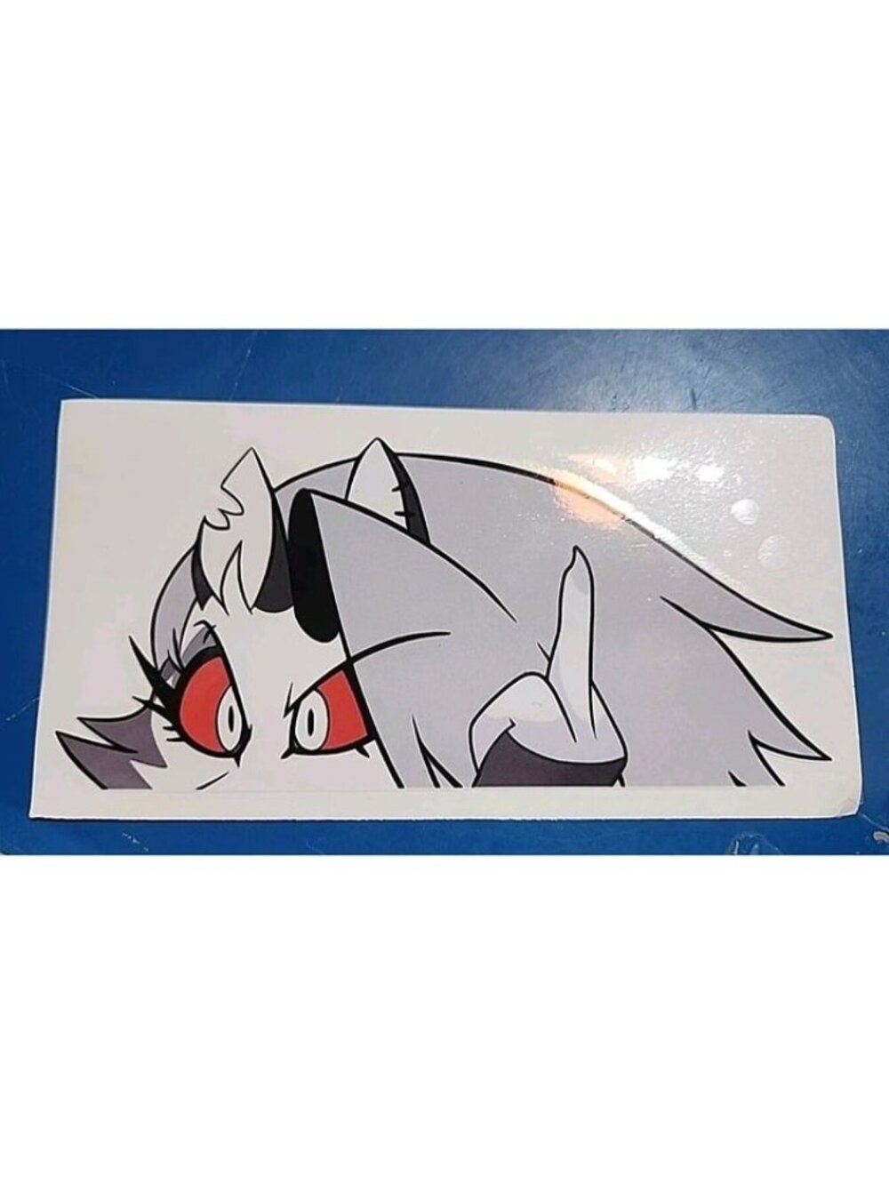 RUDE Loona Helluva Boss Weatherproof Anime Sticker 5" Car Peeker Decal